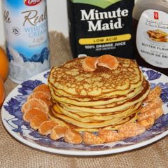 A picture of Creamsicle Orange Pancakes.