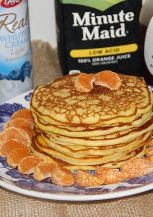 A picture of Creamsicle Orange Pancakes.