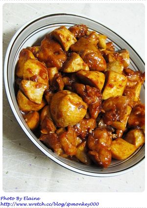 醬燒杏鮑菇雞丁 的食譜成品照片