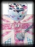 Red, white and blue summer fruits ( a dairy free, low fat healthy dessert)