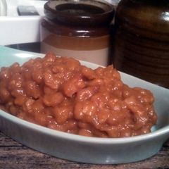 A picture of Spicy Baked Beans.