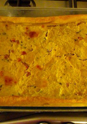 A picture of Cauliflower and Cheese Pie.