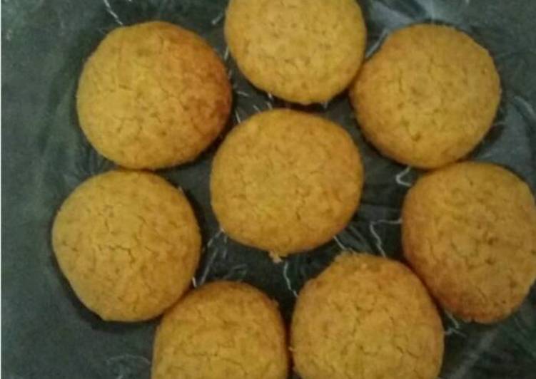 Eggless besan cookies
