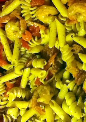 A picture of Shrimp and Sausage Pasta.