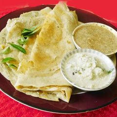 Barnyard millet dosa A picture of Barnyard millet dosa.