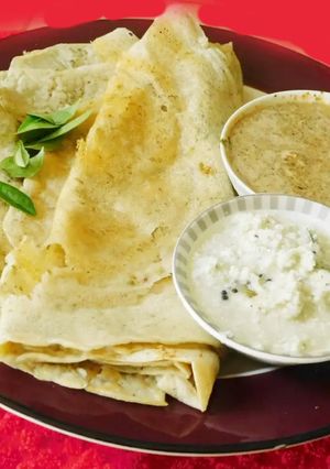 A picture of Barnyard millet dosa.