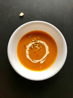 Hình của món Soup bí đỏ.