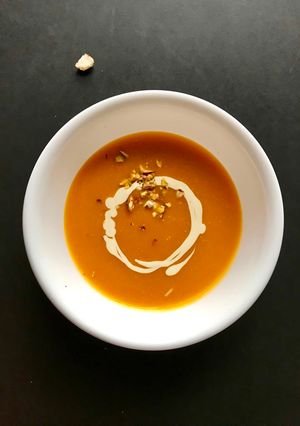 Hình của món Soup bí đỏ.