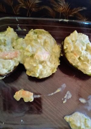 Una foto de Aguacates rellenos