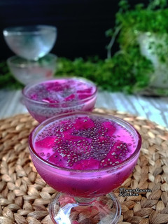 Foto resep Es Sule buah naga chia seed