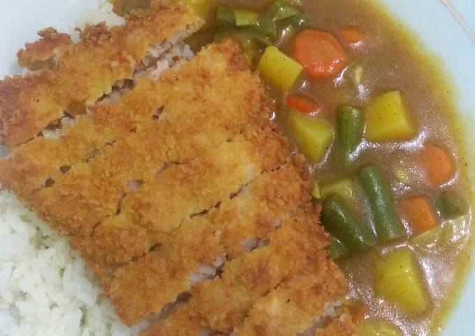 Dori katsu with curry rice