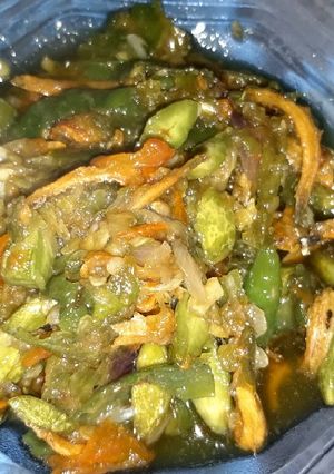 Foto resep Sambal ijo teri pete #5resepterbaruku