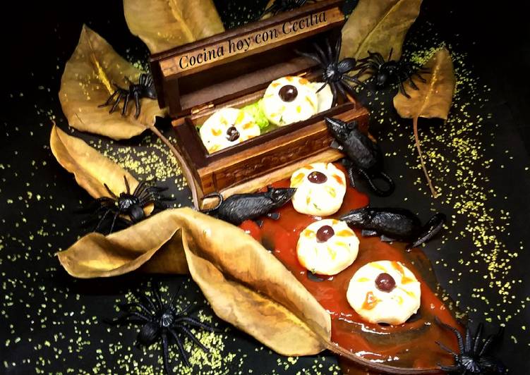 Ojos de puré de patata para Halloween 😈☠💀