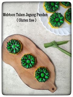 Foto resep Webtoon Talam Jagung Pandan (Gluten free)