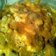 A picture of Mae's Baked Potato Casserole.