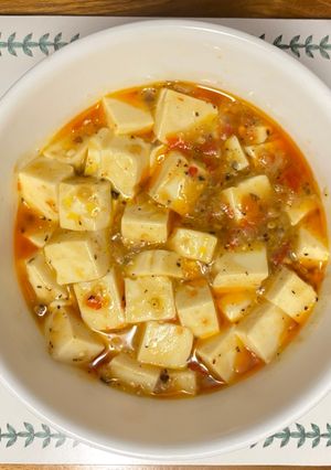 A picture of Spicy Tofu 麻婆豆腐.