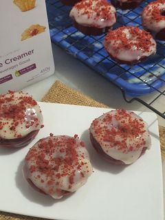 Foto resep Donat red velvet ala fe