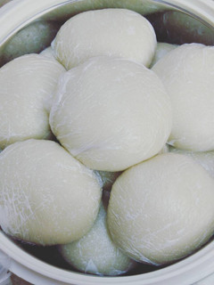 A picture of Processing of akpu. Cassava.