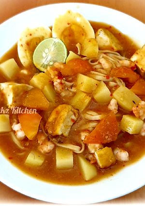 Foto resep Mie rebus medan/emie