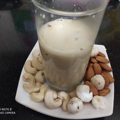 A picture of Kesari dry fruit milk.