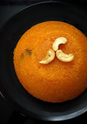 A picture of Rava kesari | Kesari Bath | Rava Kesari recipe | Sooji Halwa - Breakfast Dessert.