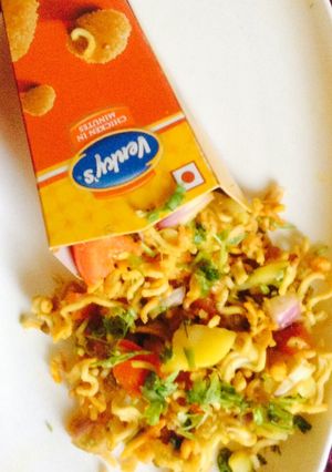 A picture of Maggi Bhel chat.