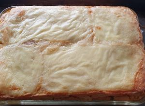 Una foto de Soufflé de atún con pan de caja