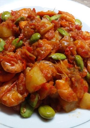Foto resep Sambel Udang Pete Kentang