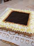 Crostata moderna al cioccolato aromatizzato al rum