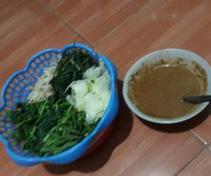 Resep mudah Pecel sayur Mantul Banget