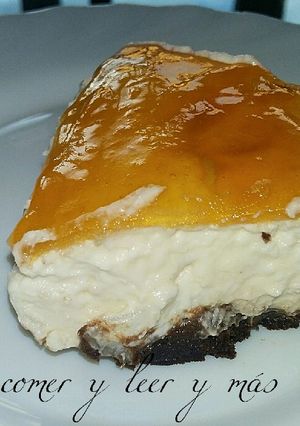 Una foto de Tarta de queso suave tipo Burgos sin hornear