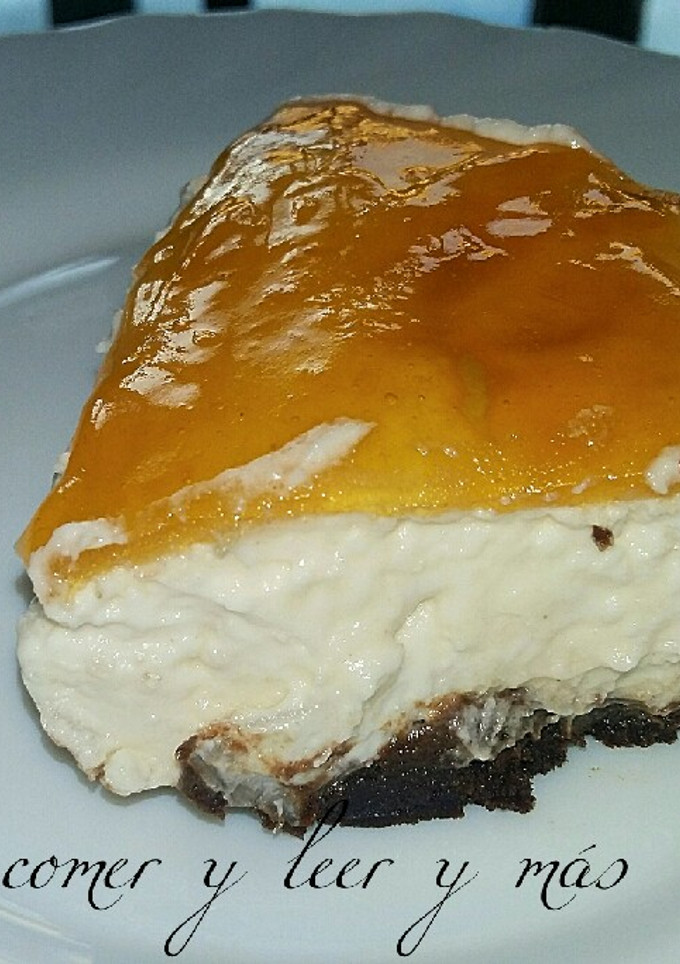 Una foto de Tarta de queso suave tipo Burgos sin hornear