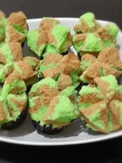 Foto resep Bolu kukus mekar coklat pandan