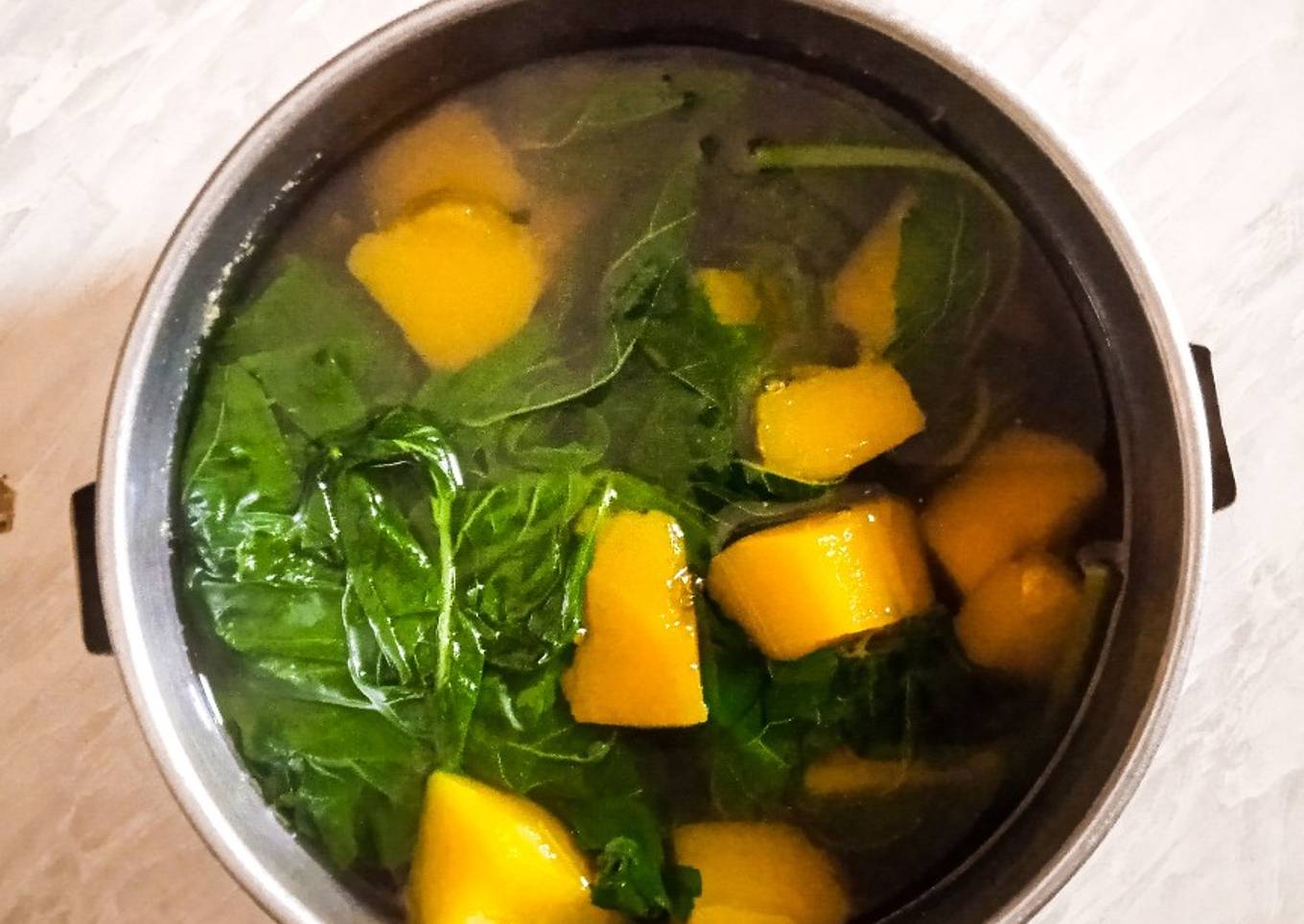 Resep 42. SAYUR BENING KEMANGI (BAYAM & LABU), Lezat Sekali