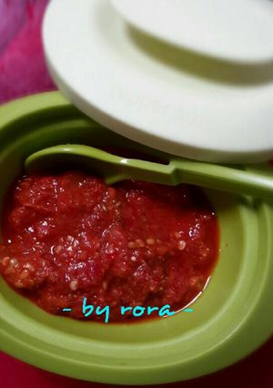Foto resep Sambal terasi mentah
