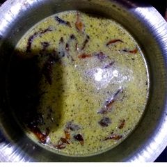 A picture of Majjige saaru/buttermilk rasam.