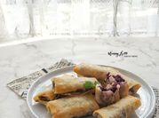 Gambar lumpia ubi ungu