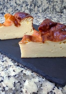 Una foto de Tarta de queso fresco batido