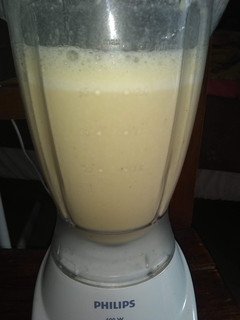 Una foto de Leche de soja casera