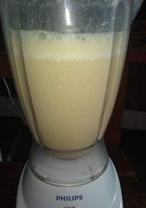Una foto de Leche de soja casera