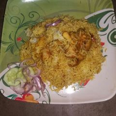 Chicken biryani A picture of Chicken biryani.