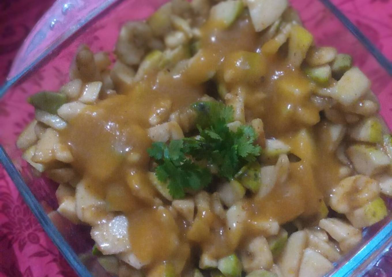 Fruit Chat With Apricot Sauce