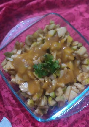 A picture of Fruit Chat With Apricot Sauce.