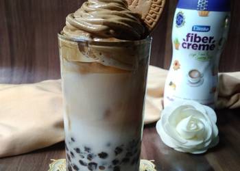 Masakan Populer Boba Mutiara FiberCreme Topping Dalgona Coffee Praktis Enak