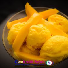 A picture of Mango Ice-cream.