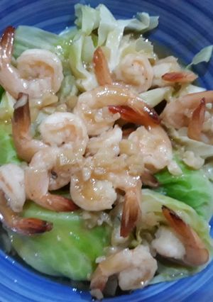 Foto resep Cah udang dan kol