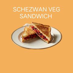 A picture of Schzewan vegetable sandwich.