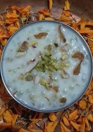 A picture of Sabudana kheer.