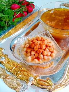 عکسی از دستور لب لبی تند و آتشی آبادانی 😋🥵🔥 با عصاره قلم (نخودآب)