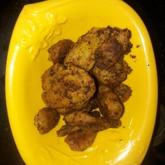A picture of Crispy Arbi sabzi.